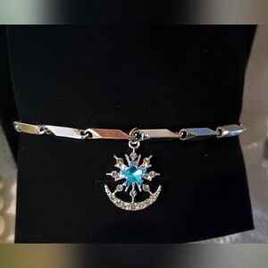 Lovely Rhinestone Charm Bracelet So Pretty Shimmering